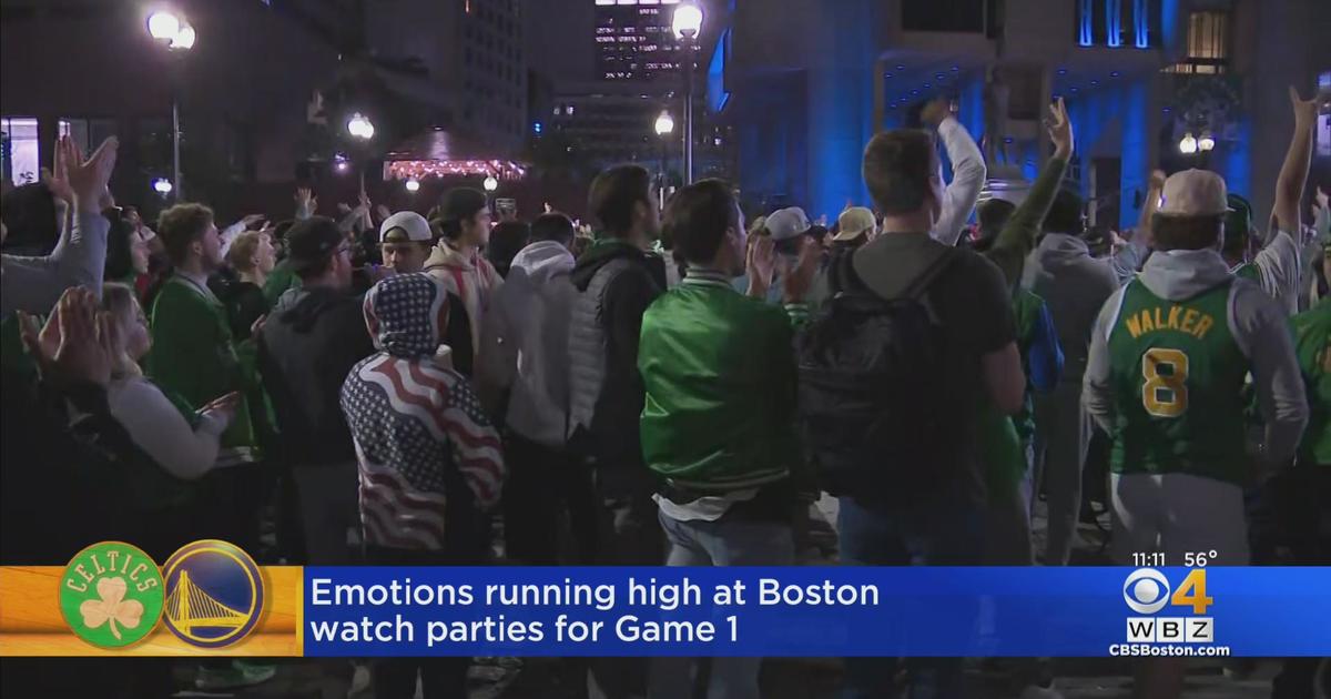 Emotions run high at Boston Celtics watch parties for Game 1 of NBA