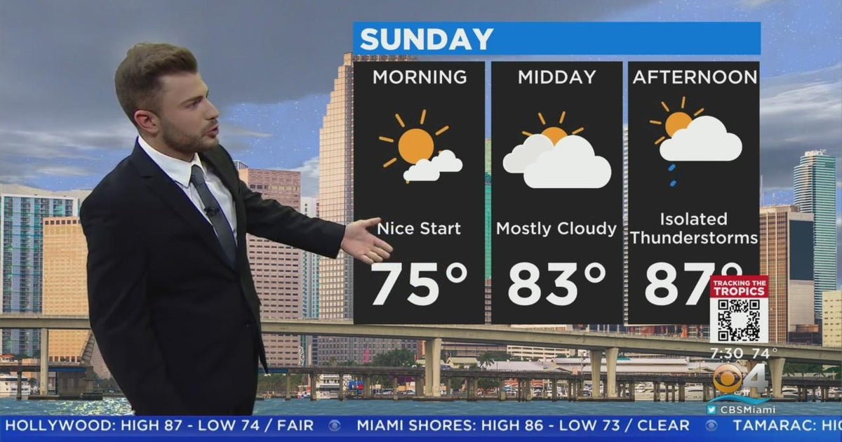 Miami Weather: Sunday Forecast 6-5-22 - CBS Miami