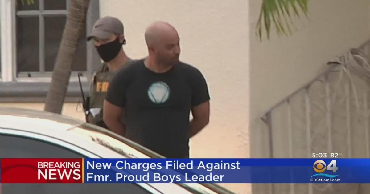 New charges filed against Proud Boys leader Enrique Tarrio