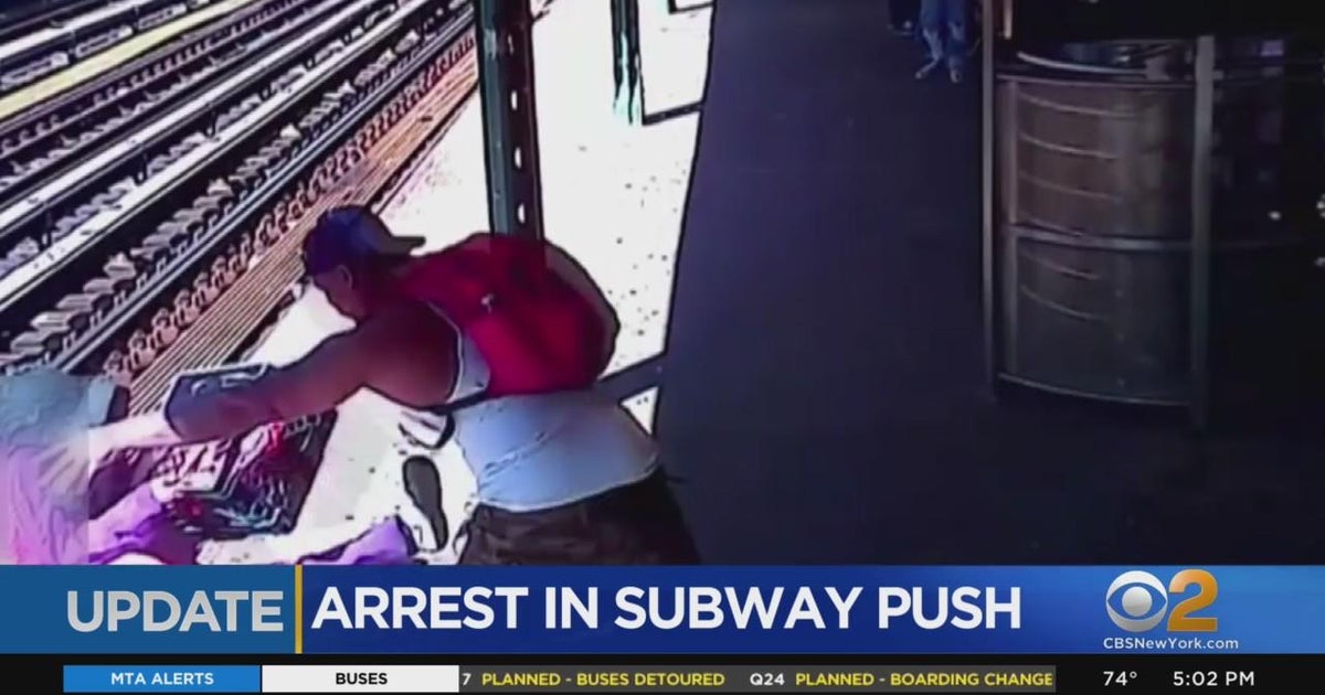 Man arrested after woman thrown onto subway tracks CBS New York