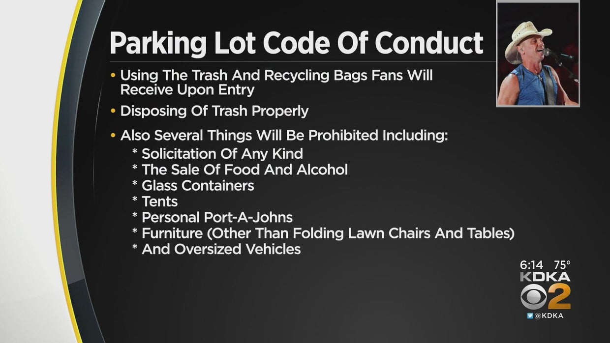 Kenny Chesney Pittsburgh Bag Policy