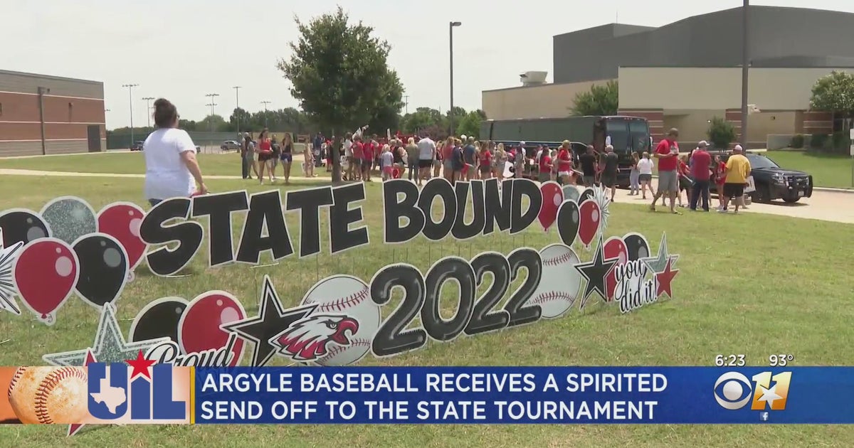 Argyle High School baseball sent off to state tournament CBS Texas