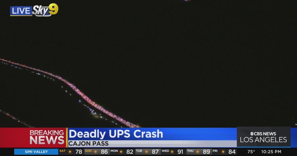 UPS driver dead after crash in Cajon Pass, traffic backed up for miles