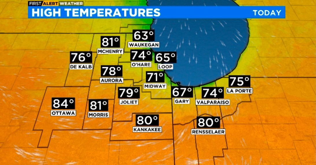 Chicago First Alert Weather: Showers, thunderstorms possible in the ...