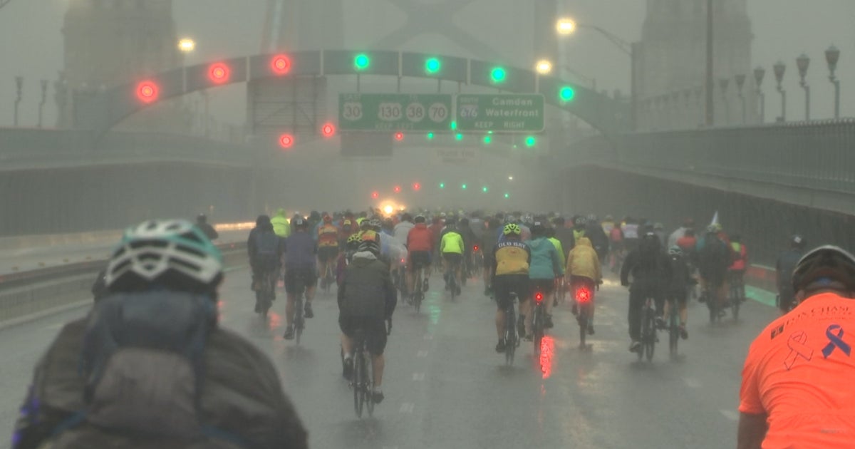 Rainy Weather Didn't Stop Cyclists From Participating In American