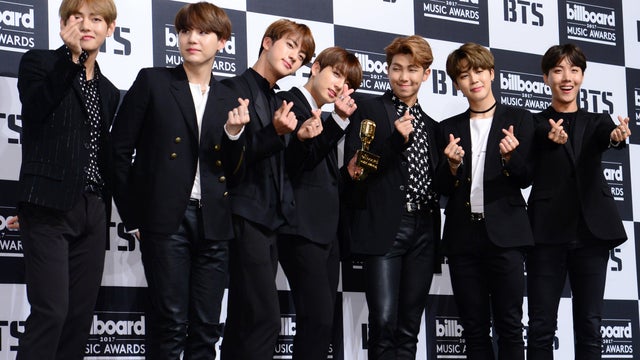 Members of the band BTS 