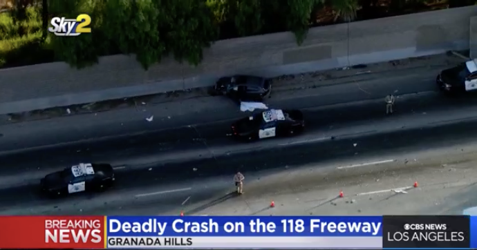 One killed, two injured in crash on 118 Freeway in Granada Hills CBS Los Angeles