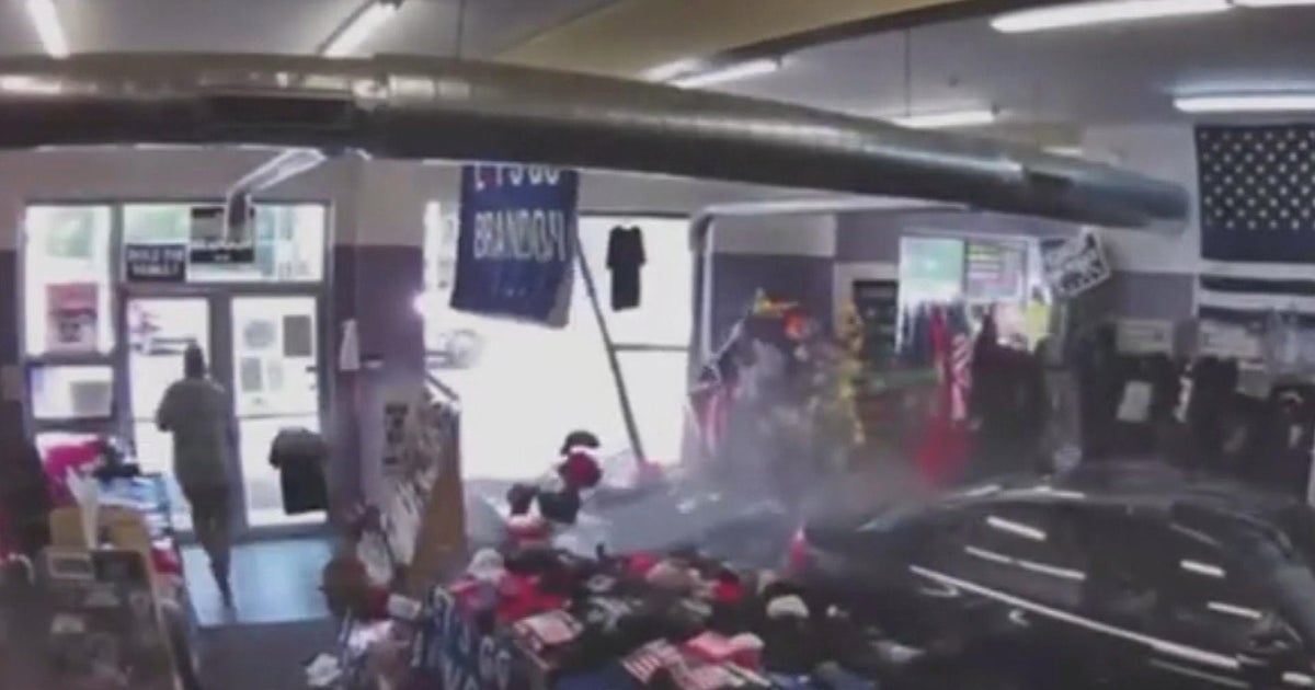 Car crashes into Donald Trump store in Easton CBS Boston
