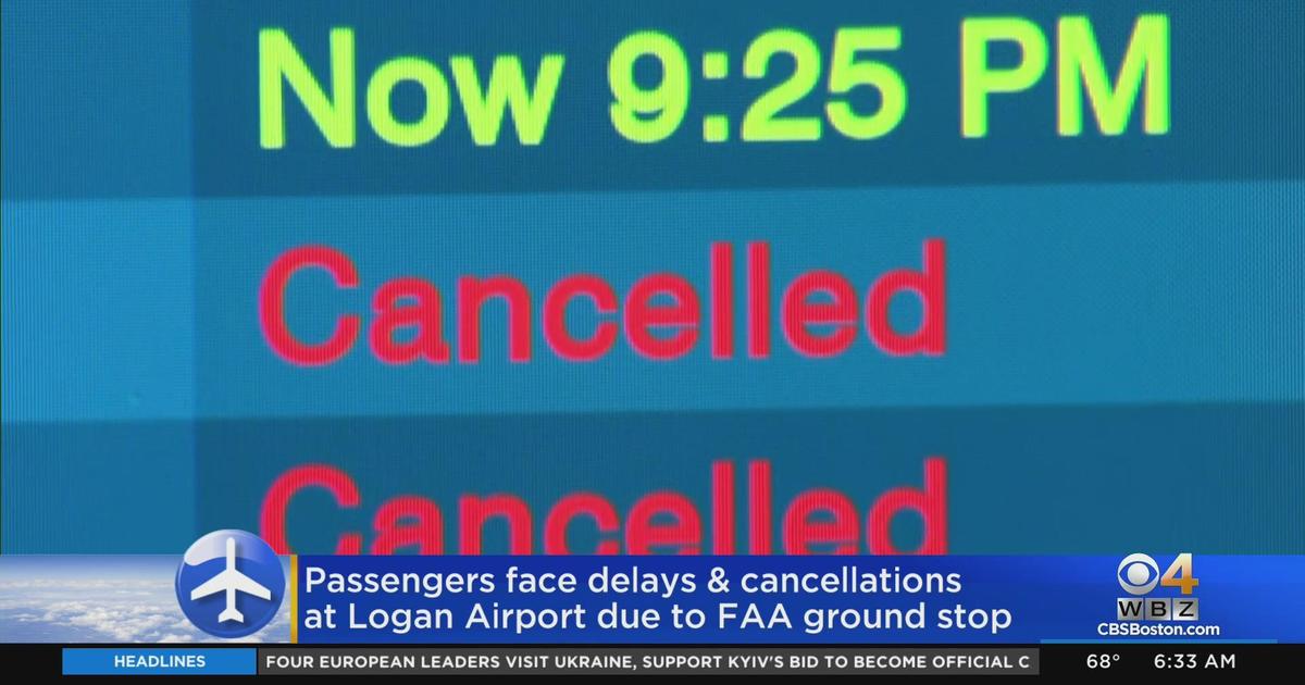 Logan Airport Flight Delays And Cancellations Drag On Due To East Coast Weather Cbs Boston