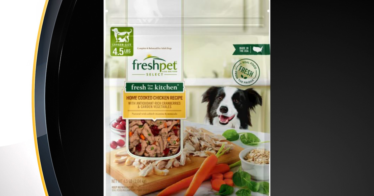 Freshpet recalls dog food for possible salmonella contamination - CBS