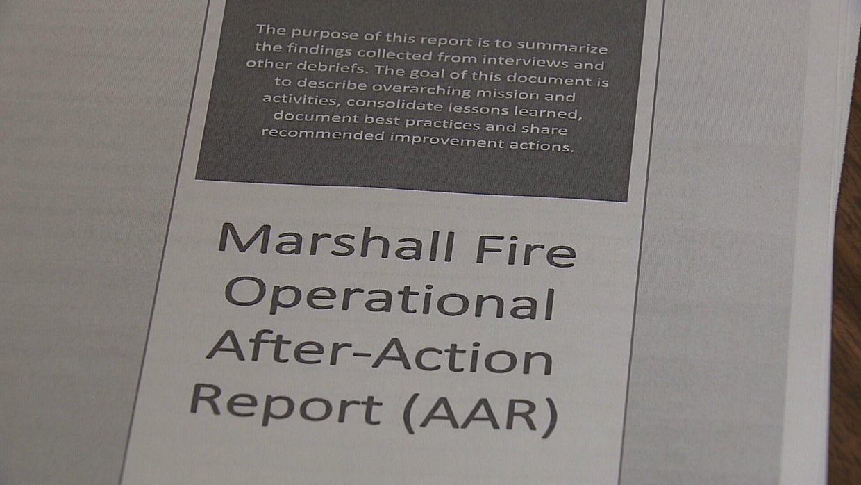 Marshall Fire Action Report analyzes response, improvements CBS Colorado
