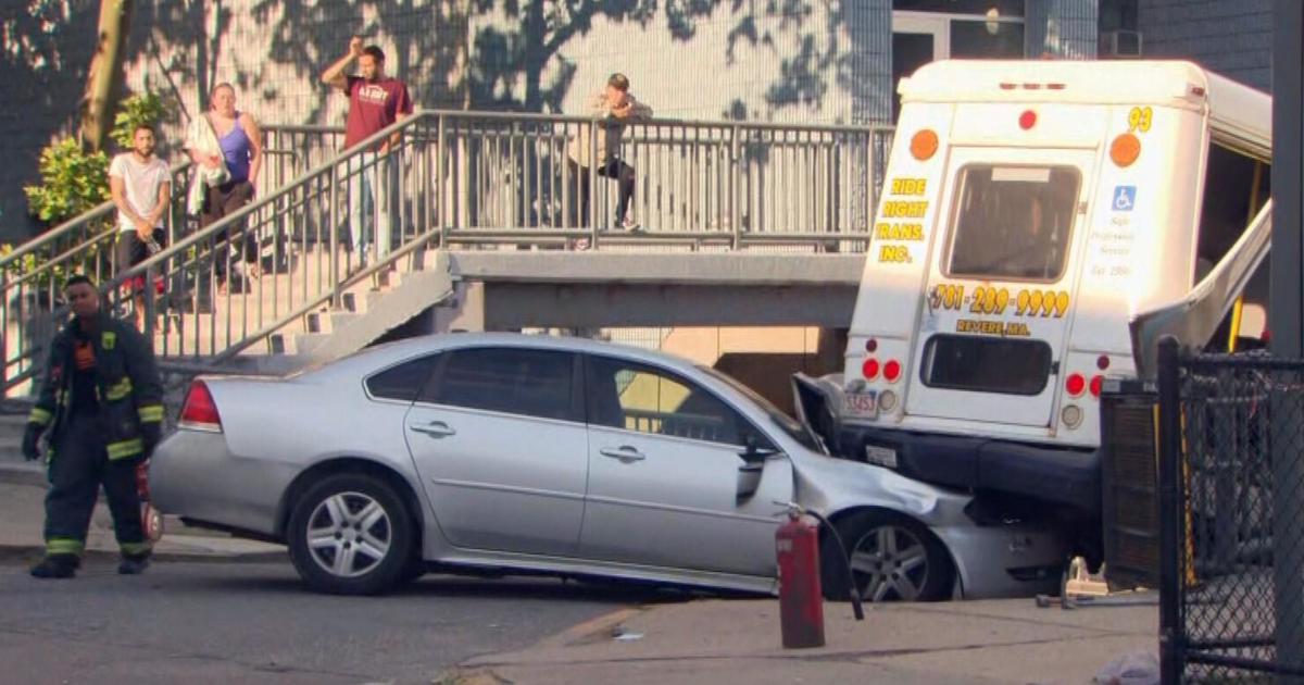 “Like a movie”: Witnesses chase after East Boston driver who slammed into wheelchair van