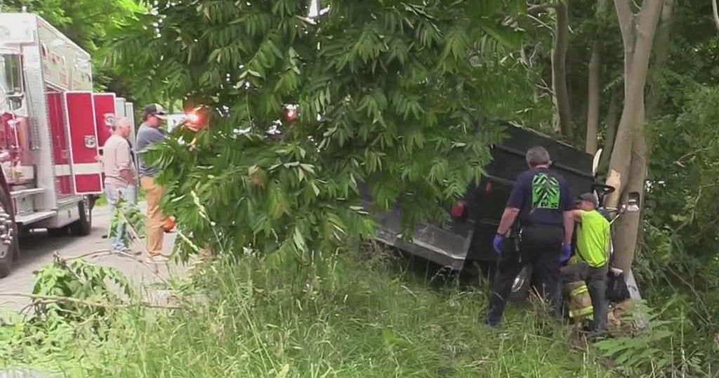 Driver rescued after truck crashes into tree in New Beaver Borough ...