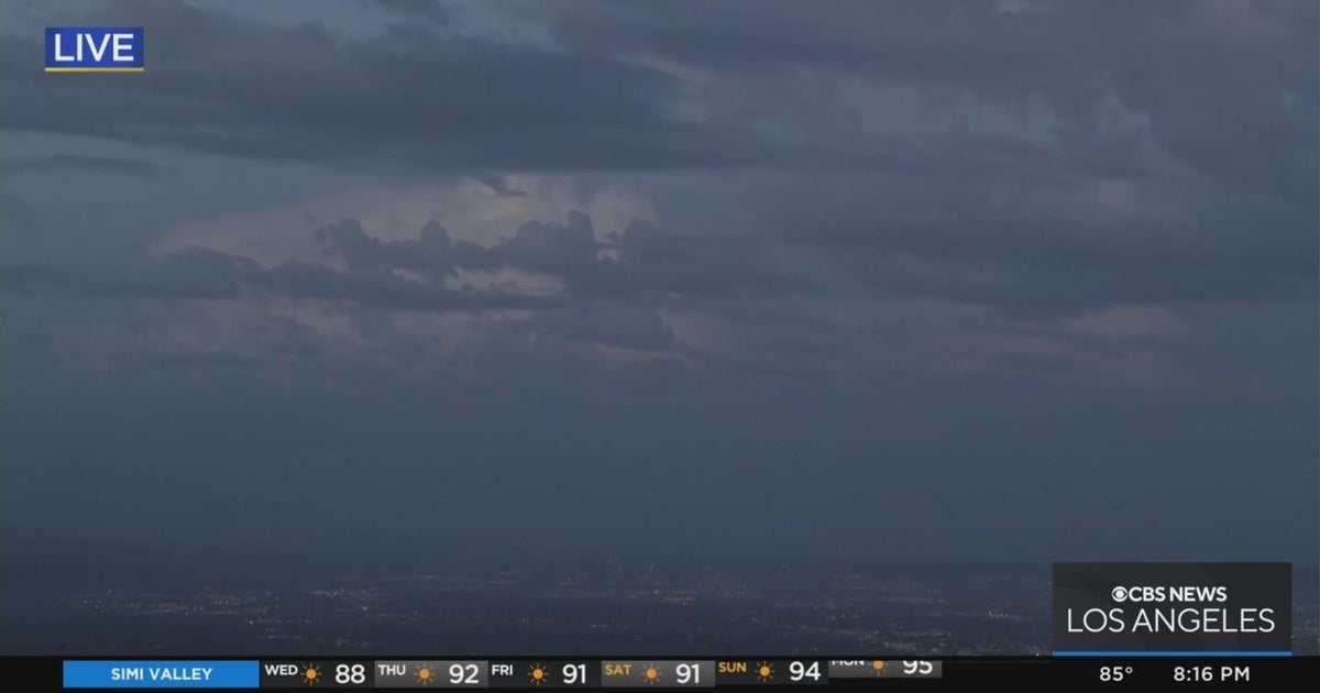 Lightning Watch in SoCal skies - CBS Los Angeles