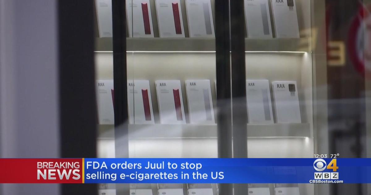 Fda Bans Juul E Cigarettes Tied To Teen Vaping Surge Cbs Boston 