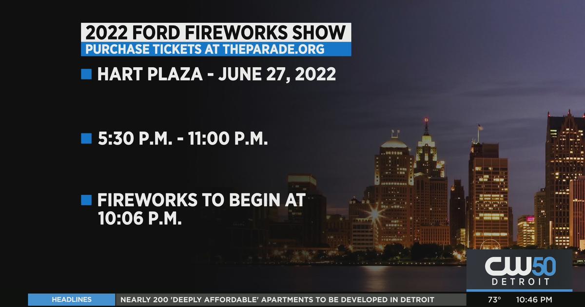 2022 Ford Fireworks On June 27 Here's What To Know CBS Detroit