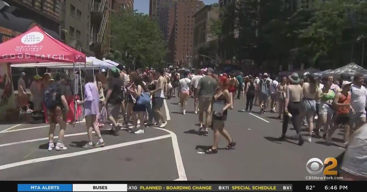 Hundreds gather for PrideFest Street Fair in Greenwich Village - CBS ...