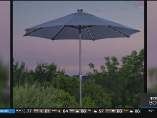 canvas rectangular patio market umbrella Catalina 6.6' x 10' Rectangle Tilting Market Umbrella in Black Finish