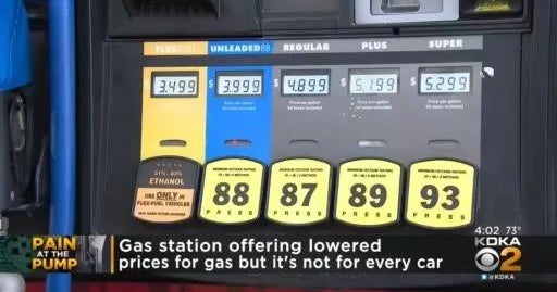 Sheetz's lowered gas prices aren't for every car CBS Pittsburgh