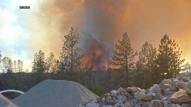 Rices Fire in Nevada County 