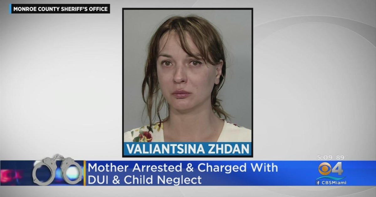 Mother arrested, charged with DUI, child neglect - CBS Miami