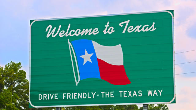 Texas Welcome Sign 