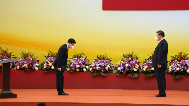 Chinas Xi Swears-In New Hong Kong Leader After Crackdown 