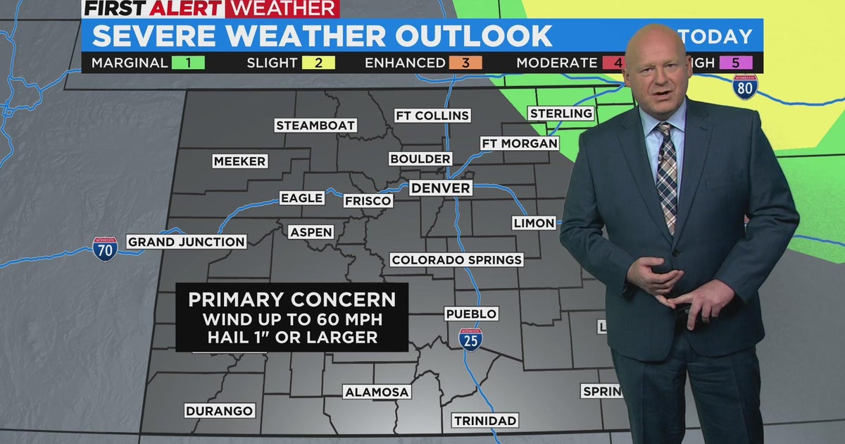 Scattered Showers And Storms Expected Sunday Afternoon - CBS Colorado