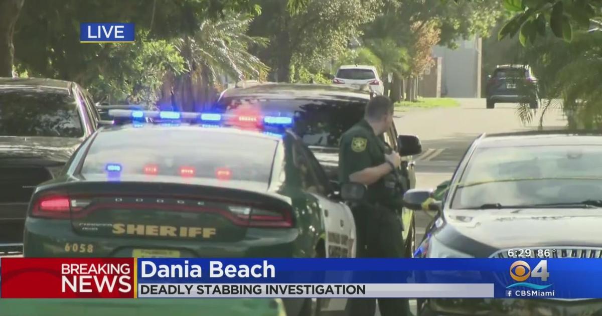 Search on for person behind fatal Dania Beach stabbing