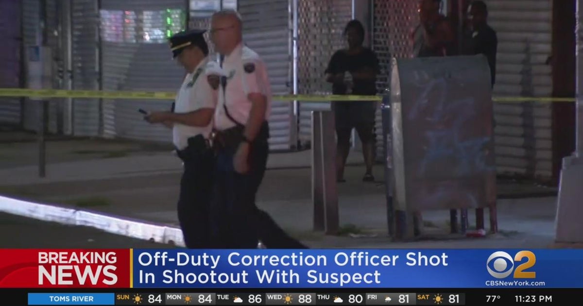 Off-duty correction officer wounded in shootout with suspect in Queens ...