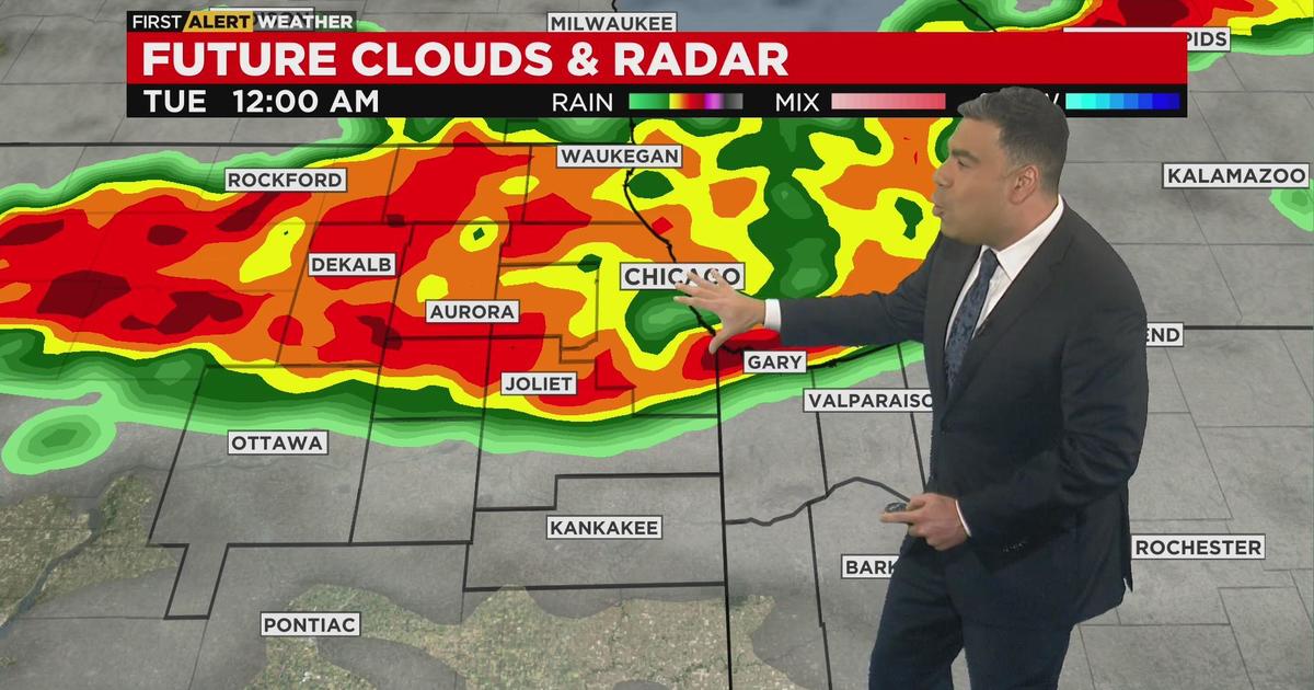 Chicago Weather Alert Strong Storms Rolling Through Overnight Cbs Chicago