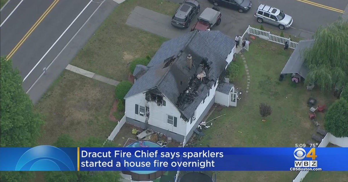 Dracut house fire likely caused by discarded sparklers CBS Boston