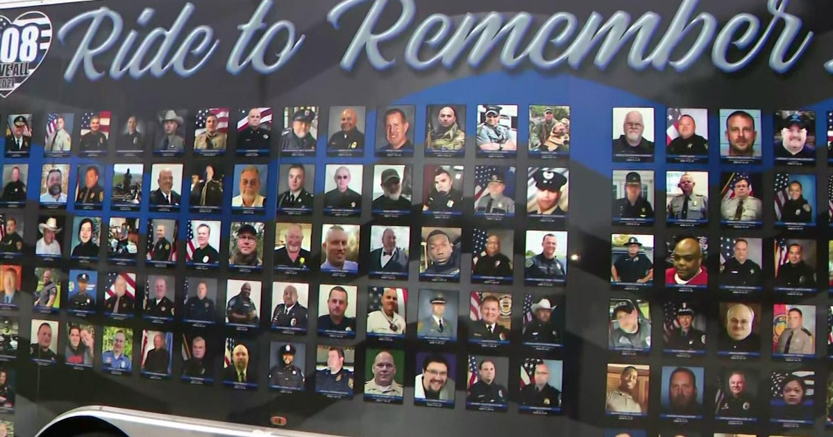 Nonprofit riding across nation to raise awareness about first responders lost in line of duty makes Hollywood stop