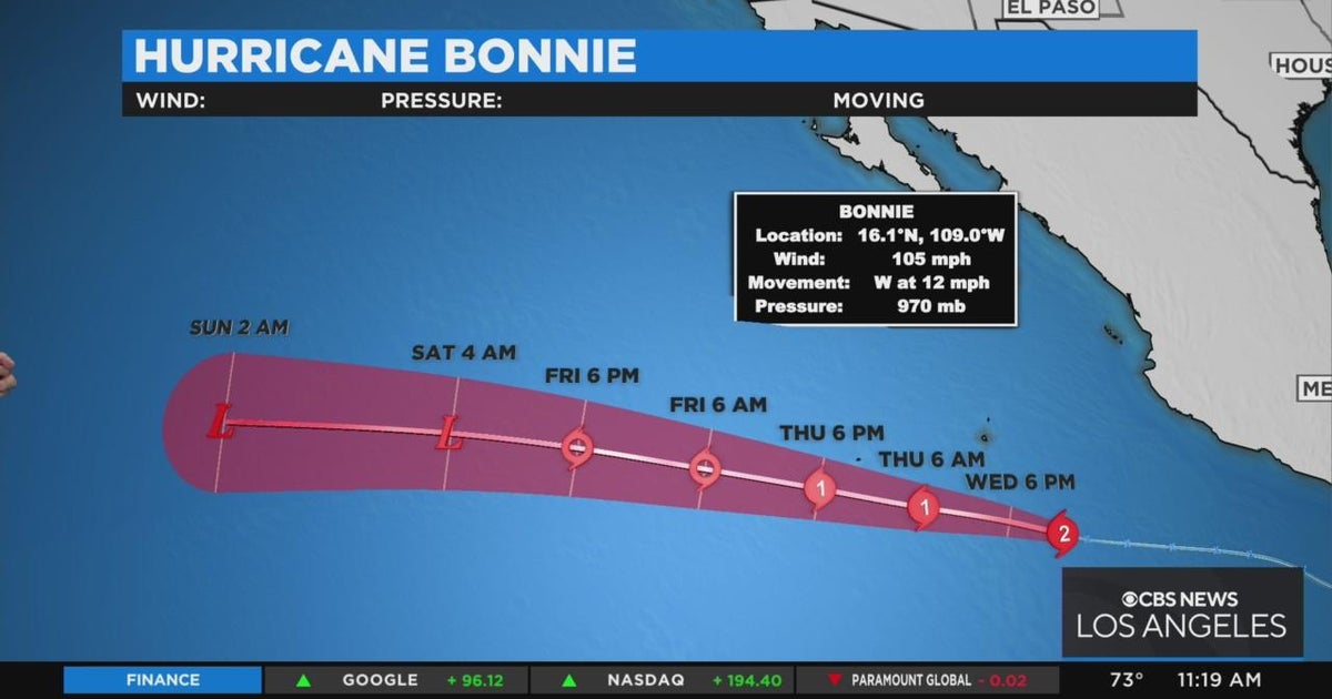 Category 2 Hurricane Bonnie makes rare jump to Pacific Ocean CBS Los Angeles