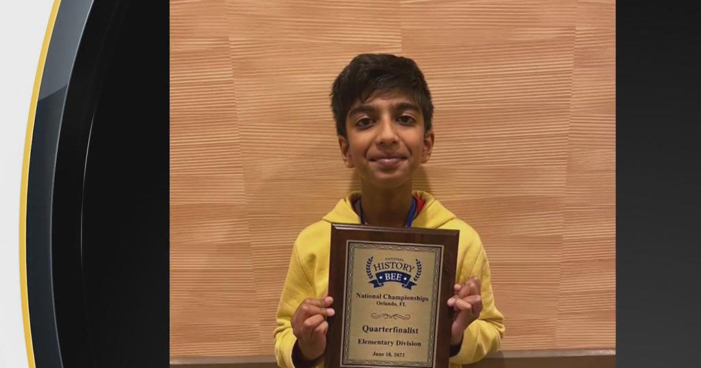 Local middle school student reaches National History Bee quarterfinals CBS Pittsburgh