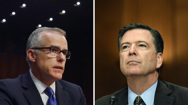 Andrew McCabe, left, and James Comey. (Photos by Jahi Chikwendi 