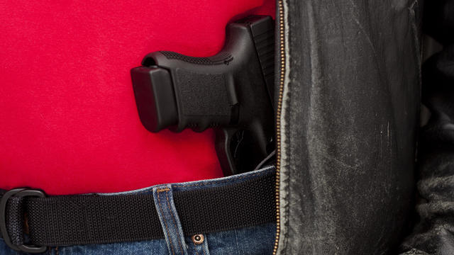 Concealed Firearm Under Jacket 