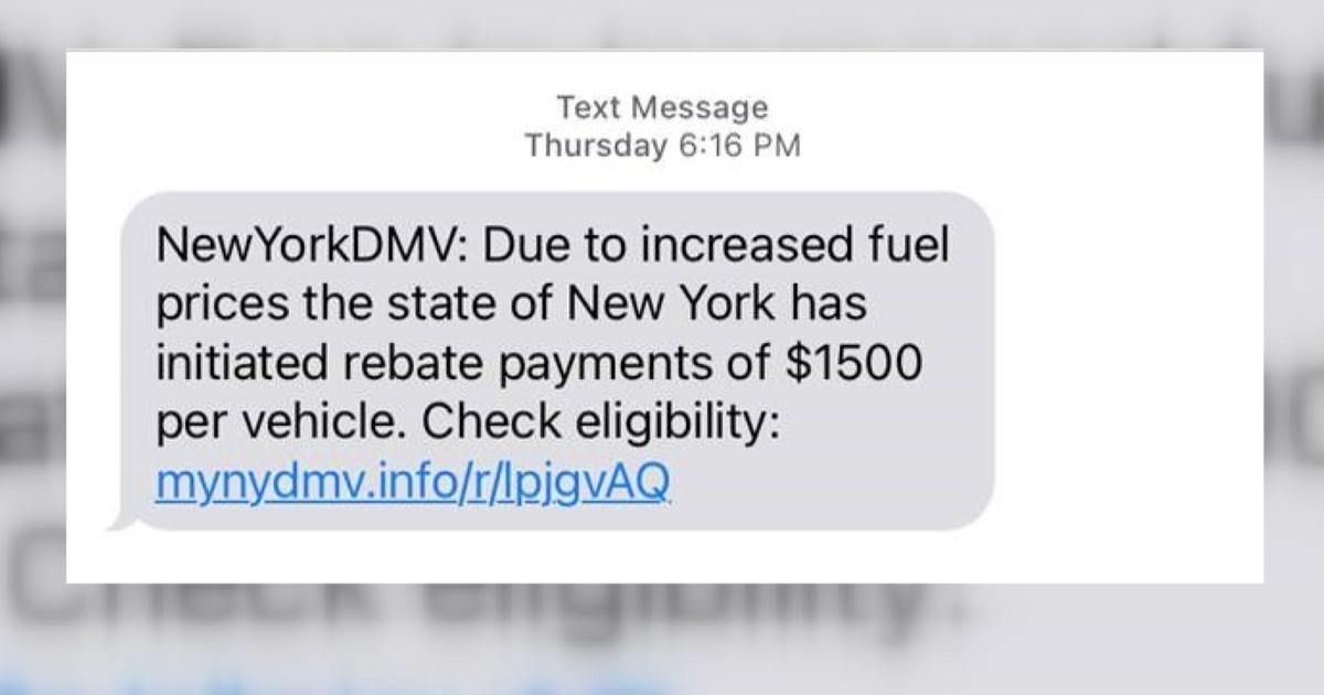 new-york-dmv-issues-warning-about-text-message-rebate-scam-cbs-new-york