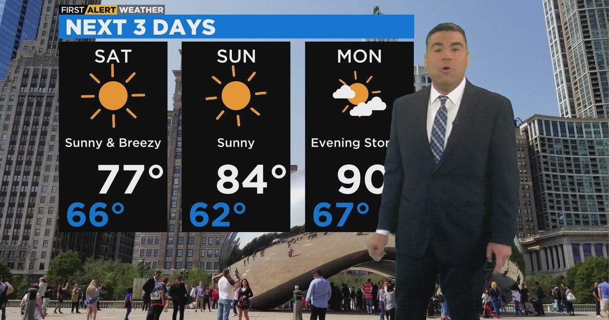 Chicago First Alert Weather: A perfect Saturday on tap - CBS Chicago