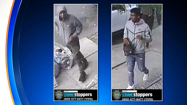 Photos show two individuals wanted in connection to a robbery in Brooklyn. 