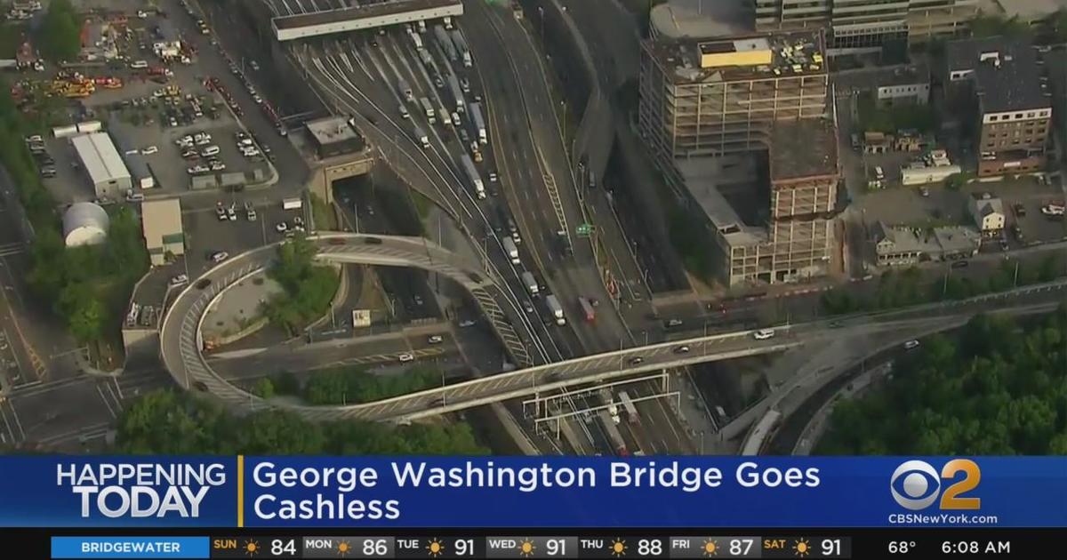 Washington Bridge tolls go cashless CBS New York