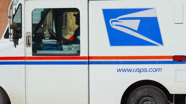 US postman at work 