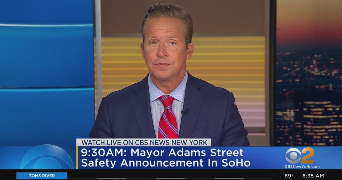 Adams makes street safety announcement - CBS New York