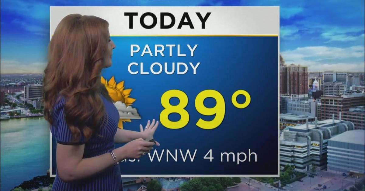 Maryland Weather: Warm Day With Blend Of Sunshine & Clouds - CBS Baltimore