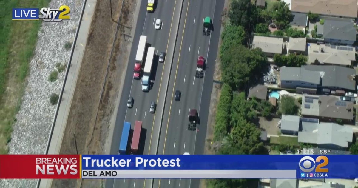 Big rig convoy protest snarling traffic all over Southern California ...