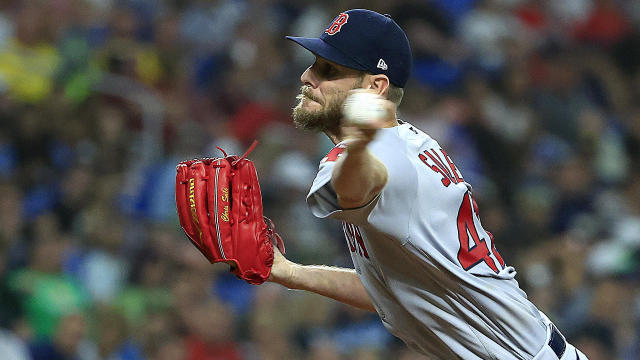 Red Sox pitcher Chris Sale throws five scoreless innings in 2022 debut