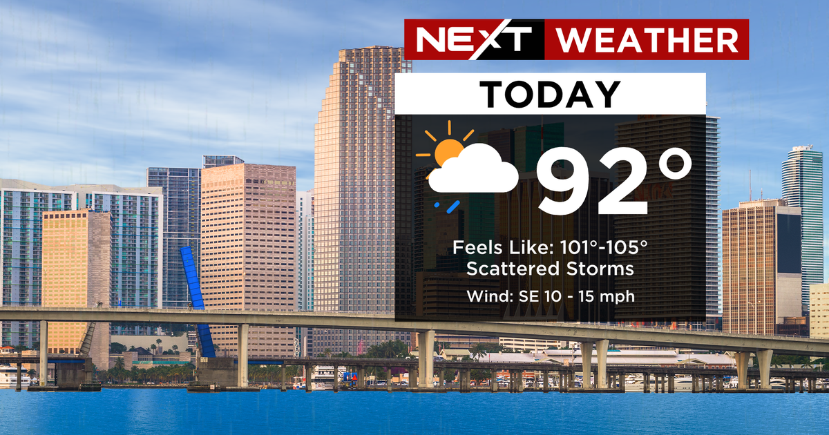 Miami Weather: Scattered afternoon showers, Saharian dust moves in Thursday