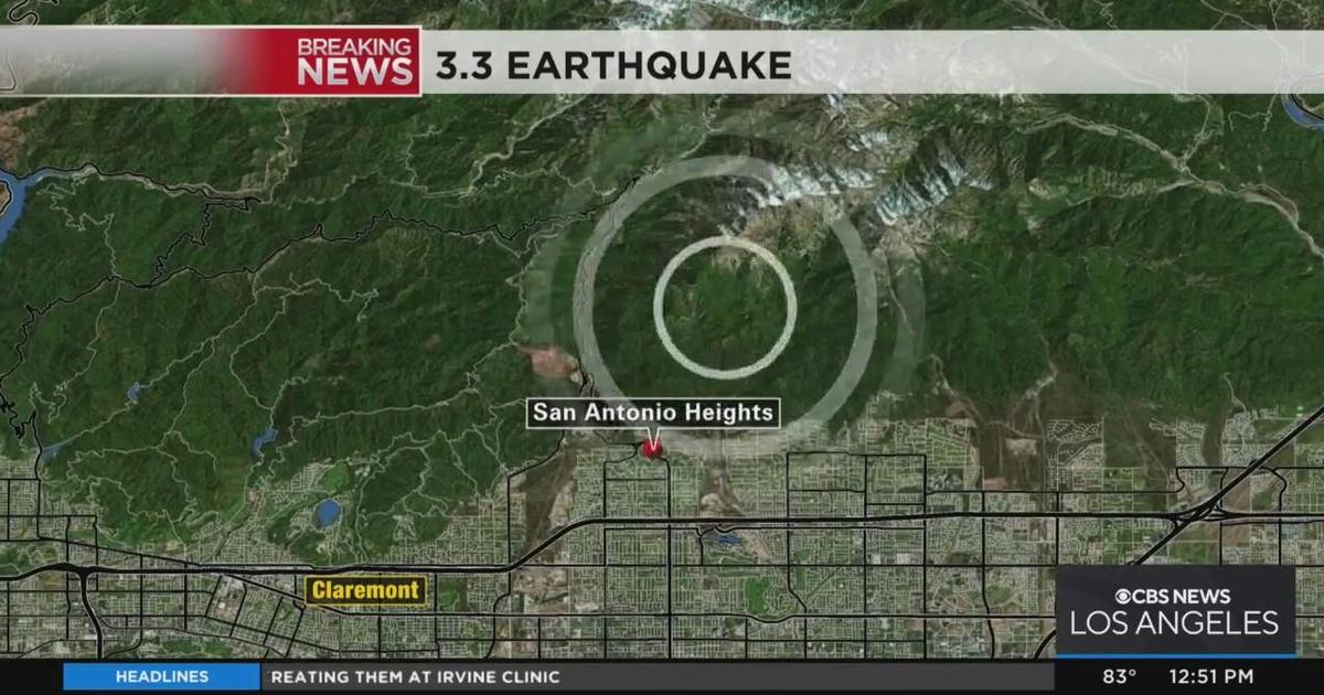 Magnitude3.3 earthquake rattle San Bernardino County CBS Los Angeles