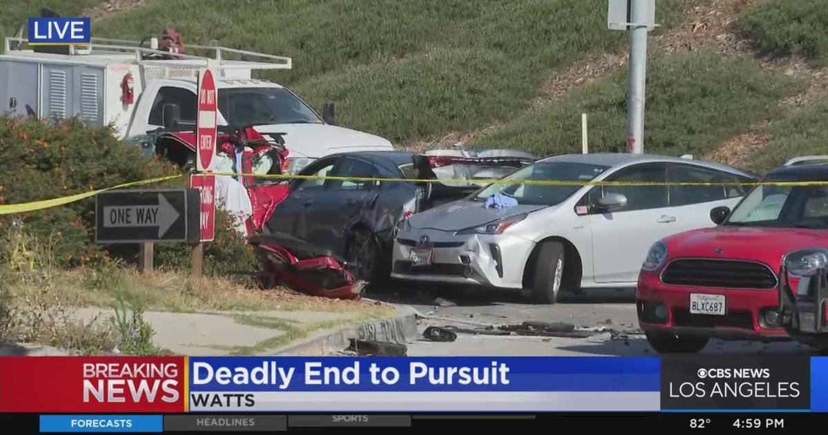 1 Killed, 2 Injured After Pursuit Suspect Crashes Near 105 Freeway ...