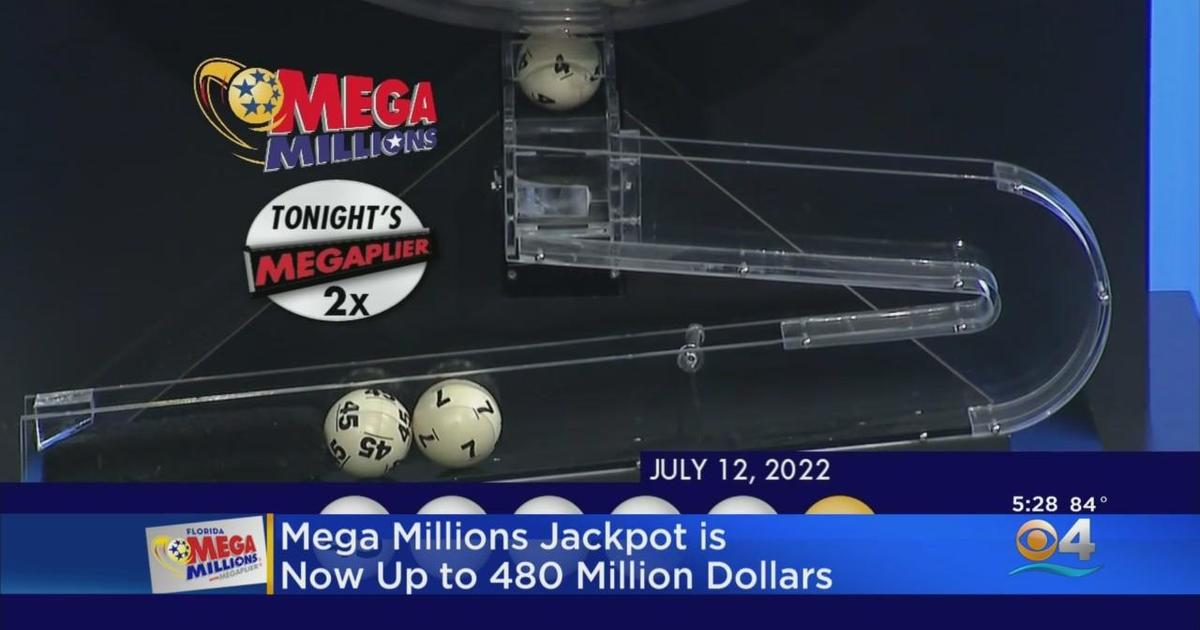 Mega Millions jackpot up to 480 Million for Friday night's drawing